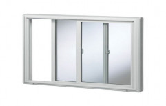 Plain White UPVC Sliding Window for Residential, Thickness Of Glass: 5 mm