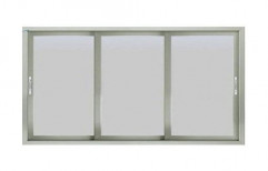Rectangular Powder Coated Commercial Aluminium Sliding Window, Thickness : 1-2 mm