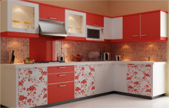 Residential L Shape Modular Kitchen, Warranty: 1-5 Years