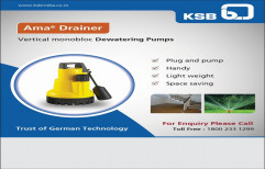 Sewage Pump Electric KSB Dewatering Pumps, 0.1 - 1 HP, Model Name/Number: Ama Drainer 300 Series