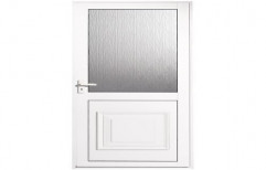 Silver Aluminum Bathroom Door