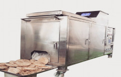 SS Conveyor Type Roti Making Machine, Powder Coated, Capacity: <500 Chapatis per hour