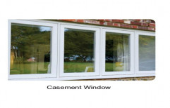 Upvc And Glass Crown Casement UPVC Window, Thickness Of Glass: 5-8 Mm