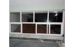 White (Frame Color) UPVC Exterior Sliding Window, Glass Thickness: 4 To 5 Mm, 18 Mm