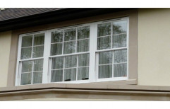 White UPVC Fixed Window, Thickness Of Glass: 12 Mm