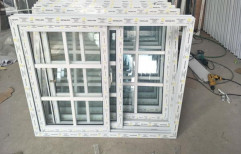 White UPVC Sliding Window, Glass Thickness: 5 Mm