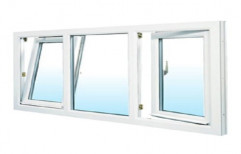 White UPVC Tilt & Turn Windows, Glass Thickness: Upto 5mm
