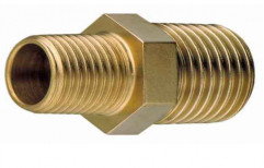 Brass Golden Hex Nipple, Size: 1/2 inch, for Gas Pipe