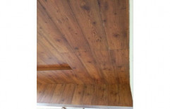 Brown Modern Wooden Wall Cladding, Thickness: 11 Mm