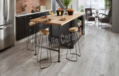 Brown Wood Look Designer Floor Tiles, Thickness: 9 mm