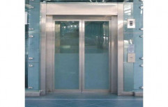 Center opening Automatic Door Stainless Steel Elevator, Max Persons/Capacity: 6 to 8 Person
