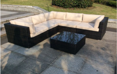 Clase Furnitures Black Outdoor Patio Sofa Set, For Home