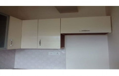 Deep Enterprises White PVC Kitchen Cabinets