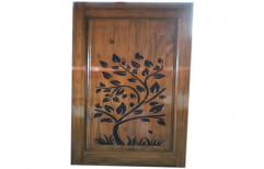 Exterior Teak Wood Carving Single Panel Door