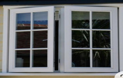 Fortune White UPVC French Window, Glass Thickness: 12 Mm
