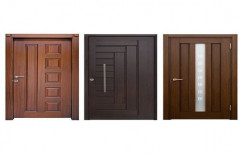 Hinged Glossy Wooden Texture PVC Door, for Home, Interior