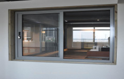 Light Oak Residential UPVC Sliding Glass Window