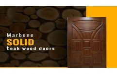 Marbone Exterior Solid Teak Wood Door, For Home,Hotel etc