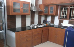 Modern PVC L Shape Modular Kitchen