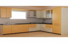 Modern Stylish L Shape Wooden Modular Kitchen