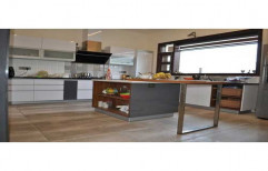 Modern Wooden PVC Modular Kitchen, Kitchen Cabinets