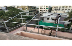 Modular Galvanized Iron Solar Panel Mounting Structure, Thickness: 5-15 Mm, Bearable Wind Speed: Upto 150 Kmph