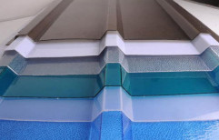 PVC Film Coated Pollycarbonate Roofing Sheet, Thickness Of Sheet: 2mm, Coating Thickness: Uv Coated