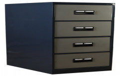 Reckon Gray 4 Door Storage Drawer, for Office, Size/Dimension: 54"H X 18.5"W X 27.5"D