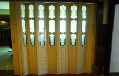 Slide & Fold Glossy PVC Glass Folding Door