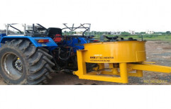 Tilting Drum Mixer Concrete Pan Mixture Hydraulic Tractor Attached, Drum Capacity: 500 L, for Construction