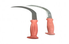 Vijay 555 Mild Steel Hand Sickle (plastic handle), For Agriculture