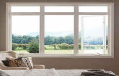 White Plain UPVC Casement Window for Home, Size: 6X4 Feet