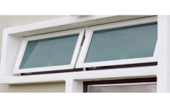 White UPVC Top Hung Luxury Windows, Thickness Of Glass: 5-6 Mm