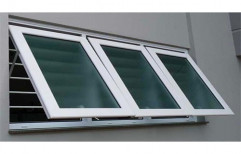 White UPVC Top Hung Windows, Glass Thickness: 5mm