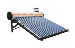 100 Lpd To 5000 Lpd 3 Inches Indesolar Solar EPC Water Heaters, 5 Star, Ivory