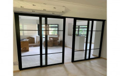 Aluminum (frame) Aluminium Sliding Glass Door, For Office, Thickness: 15 Mm (glass)