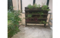 Black Plastic,Dust Vertical Garden With Flowers