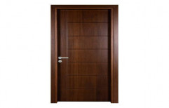 Brown 7.5 Feet Pine Wood Flush Door, for Home