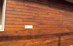 Brown plank Wooden Exterior Cladding, For Home