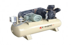 C Matic 20 HP Multi Stage Air Compressor, Maximum Flow Rate: 51 - 120 cfm, Air Tank Capacity: 200-250 L