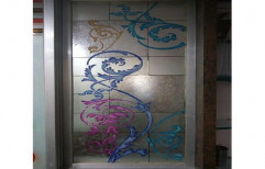 Decorative Bathroom Glass Door