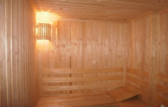 Deodhar Wood Wooden Sauna Cabinet for Spa