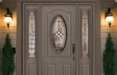 Exterior Finished Decorative Wooden Doors, For Home, Brown