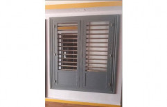 Grey Polished Steel Window, For Home