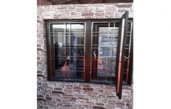 Hinged PVC Casement Window With Grill