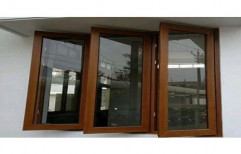 Hinged UPVC Glass Windows, Thickness Of Glass: 5mm