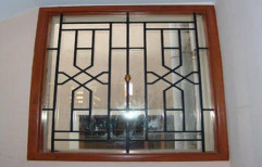 Iron Powder Coated MS grill for wooden window