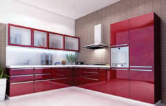 L Shape Acrylic Modular Kitchen, Warranty: 7 - 10 Years