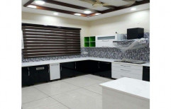 L Shape Residential PVC Modular Kitchen
