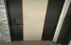 Matt Ivory-Brown PVC Panel Doors, Balcony, Rectangle
